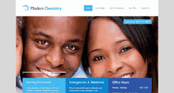 Desktop Screenshot of moderndentistryrichmond.com